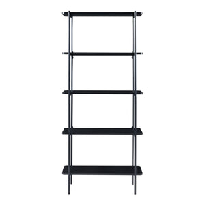 Boekenkast Samnanger open kast zwart [en.casa]