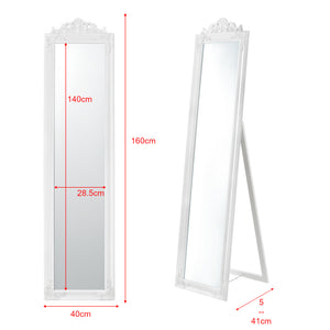 Miroir sur Pied Inclinable 160 x 40 cm Plusieurs Couleurs [en.casa]