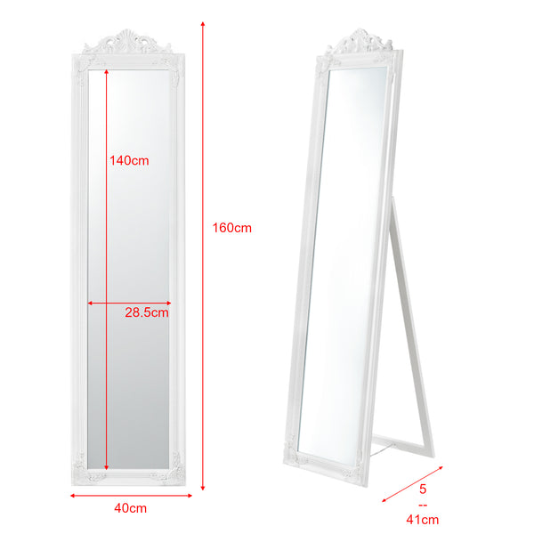 Miroir sur Pied Inclinable 160 x 40 cm Plusieurs Couleurs [en.casa]