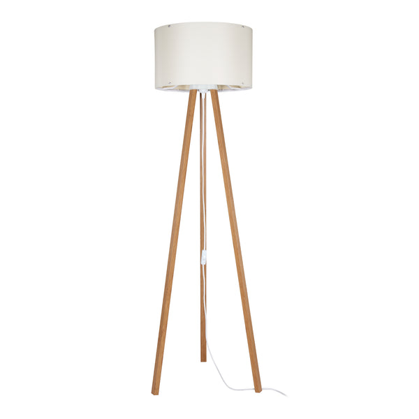 Lampadaire Keynes trépied hauteur 136 cm E27 [lux.pro]