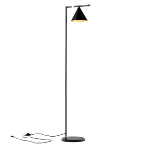 Lampadaire Leicester à abat-jour conique E27 hauteur 160 cm [lux.pro]
