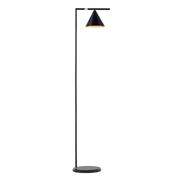 Lampadaire Leicester à abat-jour conique E27 hauteur 160 cm [lux.pro]