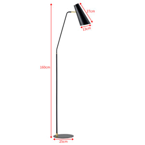 Lampadaire Norwich abat-jour réglable E27 hauteur 160 cm [lux.pro]