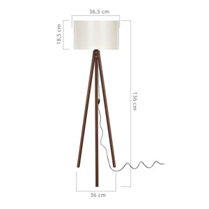[en.casa] Staande lamp vloerlamp E27 Rochester - 5 varianten