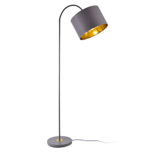 Lampadaire Toledo 173cm 1xE27 métal gris lux.pro - premiumXL