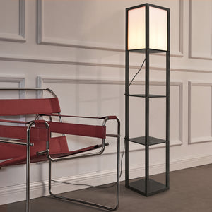 [lux.pro] Staande lamp Stapleford vloerlamp E27 zwart en wit