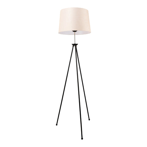 Lampadaire Orpington 160 x 55 x 55 cm E27 noir crème [lux.pro]