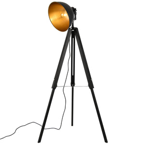 Staande lamp tripod Passau 135x60x60 cm zwart en goud E27
