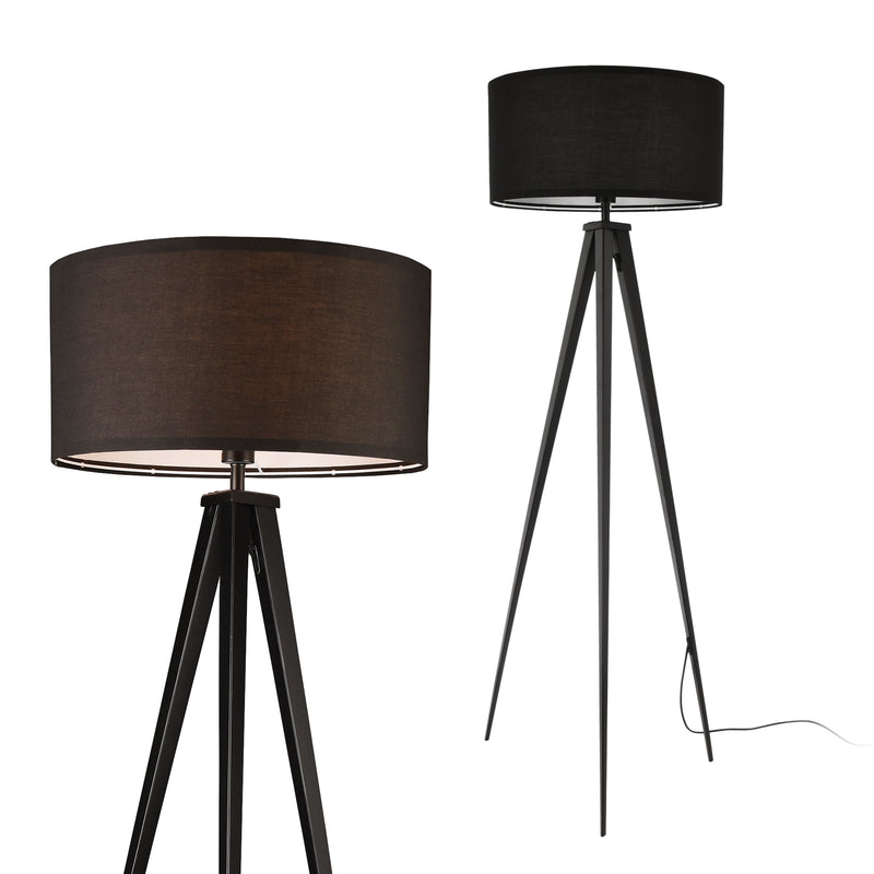 Croquis coté Lampadaire Trépied Faro E27 Hauteur 153 cm [lux.pro]
