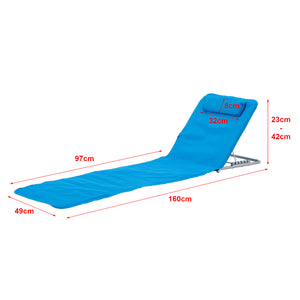 [en.casa] Strandmat Cellorigo met rugleuning set van 2 - 4 varianten