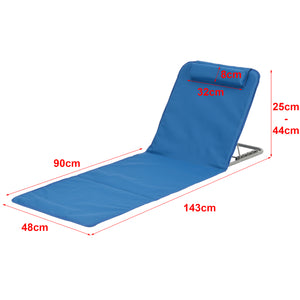 Strandmat Donostia met rugleuning set van 2 [en.casa]