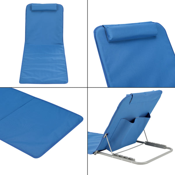 Strandmat Donostia met rugleuning set van 2 [en.casa]