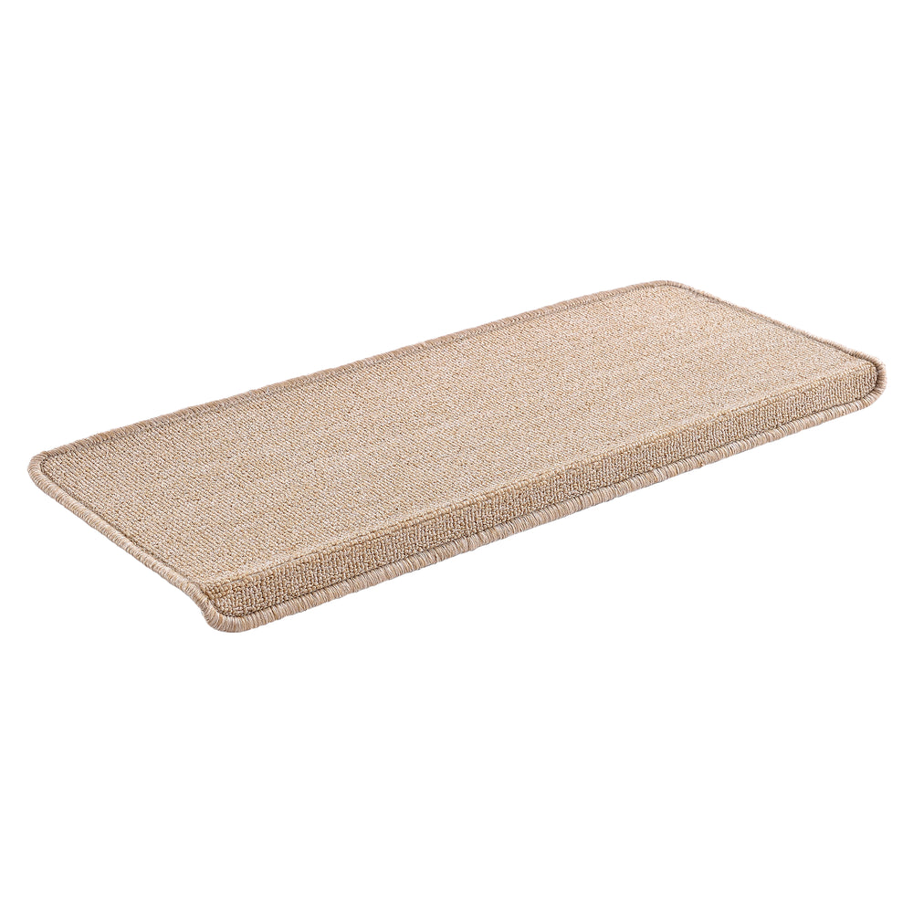 Lot de 15 marchettes d'escalier rectangulaires antidérpantes 65 x 24 cm avec bord [en.casa]