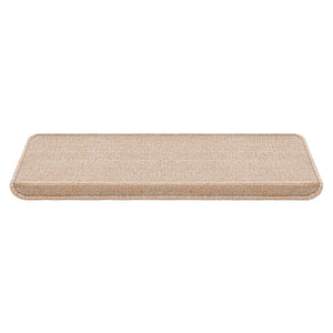 Lot de 15 marchettes d'escalier rectangulaires antidérpantes 65 x 24 cm avec bord [en.casa]