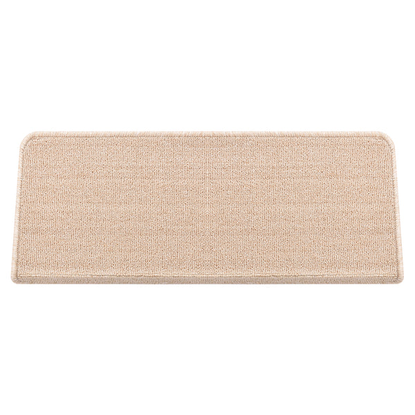 Lot de 15 marchettes d'escalier rectangulaires antidérpantes 65 x 24 cm avec bord [en.casa]