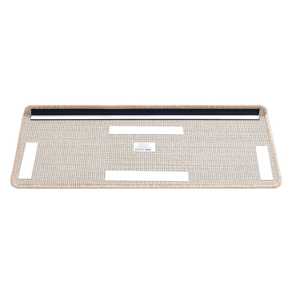 Lot de 15 marchettes d'escalier rectangulaires antidérpantes 65 x 24 cm avec bord [en.casa]