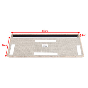 Lot de 15 marchettes d'escalier rectangulaires antidérpantes 65 x 24 cm avec bord [en.casa]