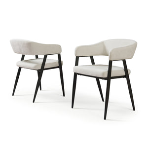 Lot de chaises de salle à manger Kohlmand 77 x 59 x 55 cm [en.casa]