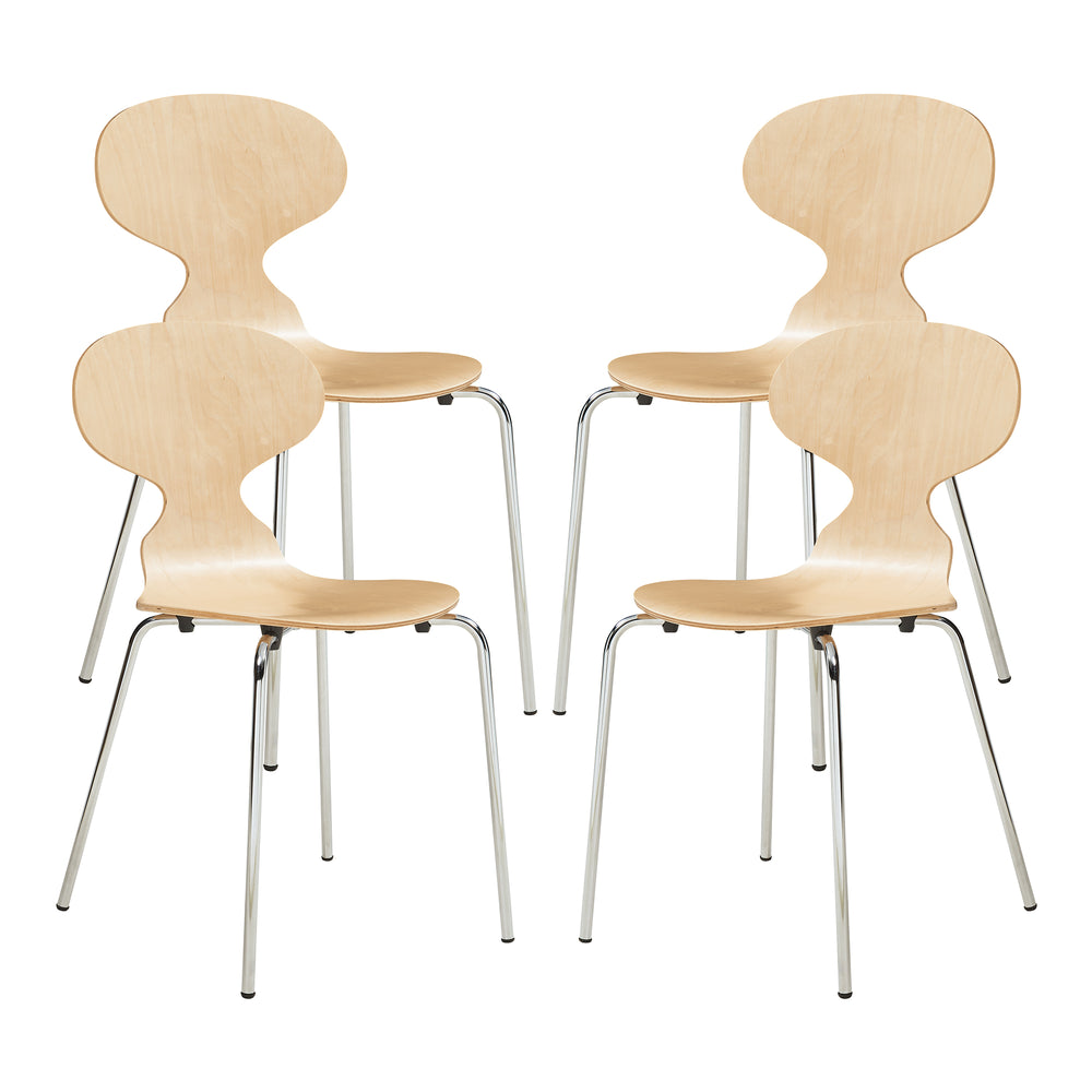 Lot de 4 chaises de salle à manger Kil [en.casa]