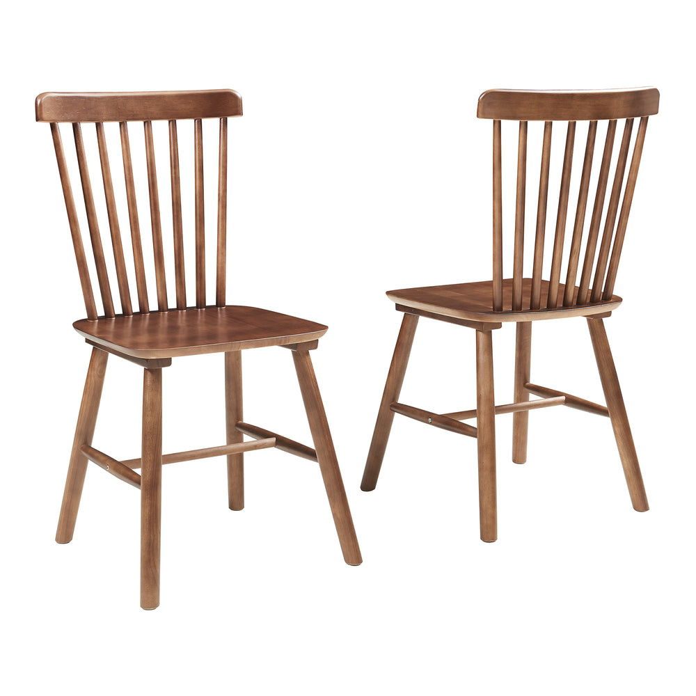 Lot de 2 chaises de salle à manger Karmoy bois d'hévéa 89 x 46 x 52 cm [en.casa]