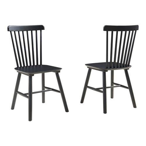 Lot de 2 chaises de salle à manger Karmoy bois d'hévéa 89 x 46 x 52 cm [en.casa]