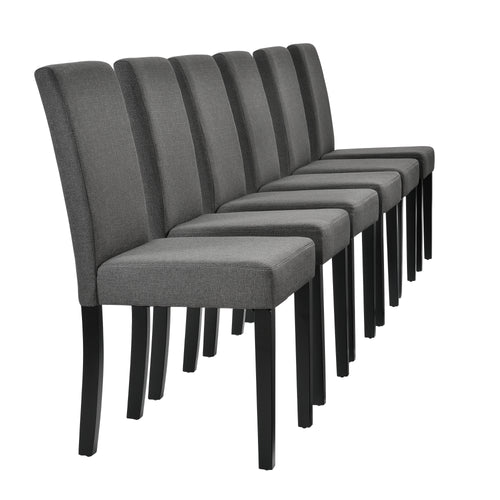 Ensemble de chaises de salle à manger Hamburg tissu [en.casa] - premiumXL