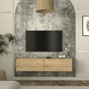 Meuble TV mural Nolven [en.casa]