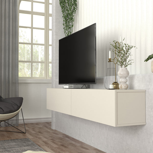 Meuble TV mural Nolven [en.casa]