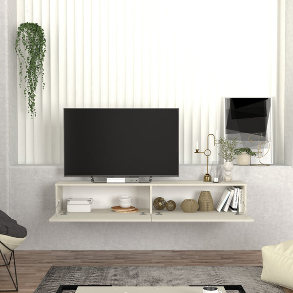 Meuble TV mural Nolven [en.casa]