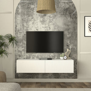 Meuble TV mural Verpsboga 135 x 32 x 30 cm [en.casa]