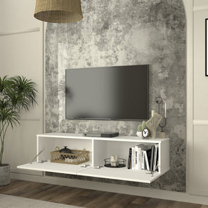 Meuble TV mural Verpsboga 135 x 32 x 30 cm [en.casa]
