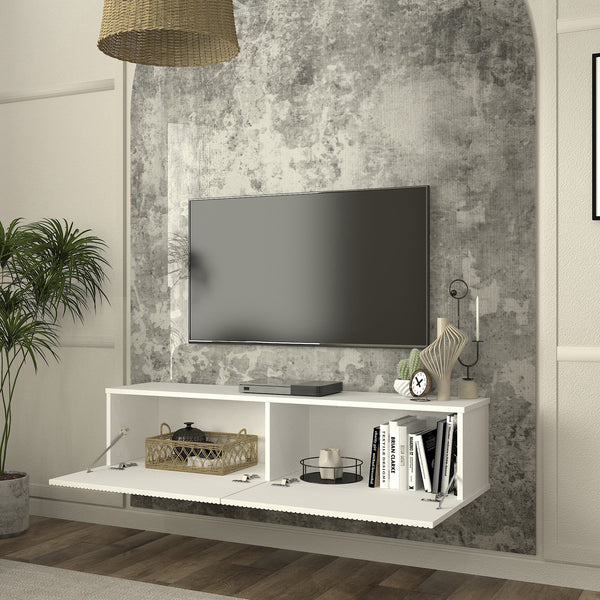 Meuble TV mural Verpsboga 135 x 32 x 30 cm [en.casa]