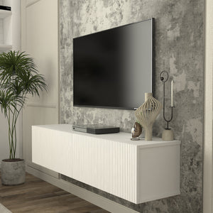 Meuble TV mural Verpsboga 135 x 32 x 30 cm [en.casa]