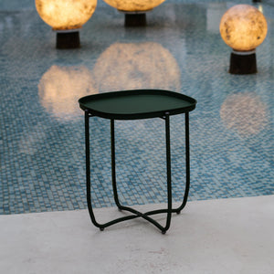 Tuintafel Sandefjord bijzettafel metaal [en.casa]