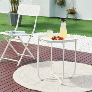 Tuintafel Sandefjord bijzettafel metaal [en.casa]