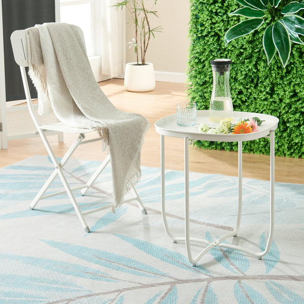 Tuintafel Sandefjord bijzettafel metaal [en.casa]