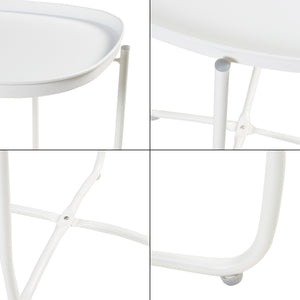 Tuintafel Sandefjord bijzettafel metaal [en.casa]