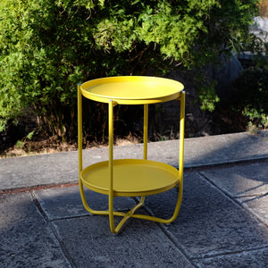 Tuintafel Sandefjord bijzettafel metaal [en.casa]
