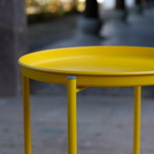 Tuintafel Sandefjord bijzettafel metaal [en.casa]