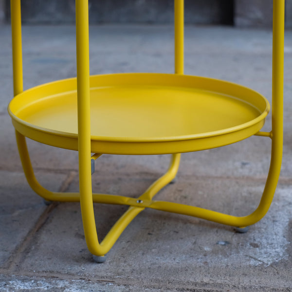 Tuintafel Sandefjord bijzettafel metaal [en.casa]