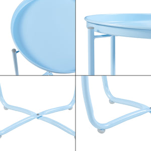 Tuintafel Sandefjord bijzettafel metaal [en.casa]