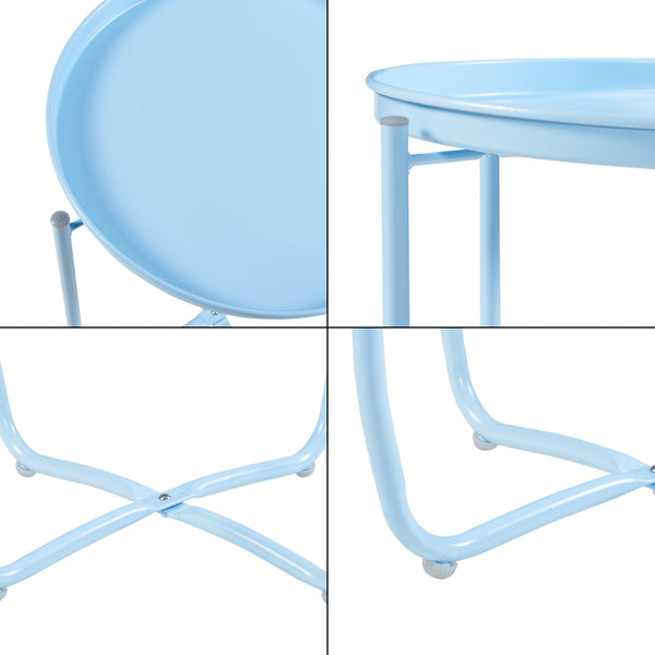 Tuintafel Sandefjord bijzettafel metaal [en.casa]
