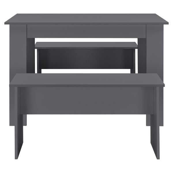 Eethoek set tafel 110x70x73 en banken 86,5x33x43,5 cm - 4 kleuren
