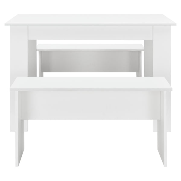 Eethoek set tafel 110x70x73 en banken 86,5x33x43,5 cm - 4 kleuren
