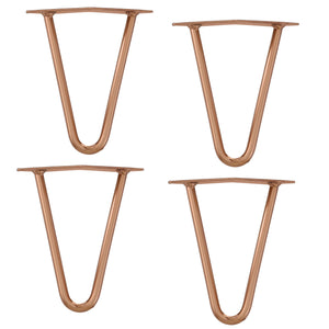 [en.casa] Pieds de table en épingles à cheveux – set de pieds en épingles à cheveux  (4 piéces)