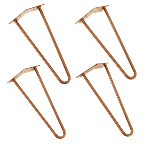 [en.casa] Pieds de table en épingles à cheveux – set de pieds en épingles à cheveux  (4 piéces)