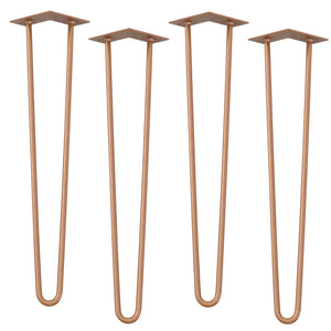 [en.casa] Pieds de table en épingles à cheveux – set de pieds en épingles à cheveux  (4 piéces)