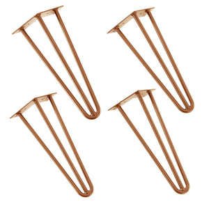 [en.casa] Pieds de table en épingles à cheveux – set de pieds en épingles à cheveux  (4 piéces)