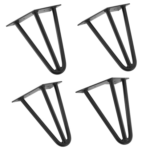 [en.casa] Pieds de table en épingles à cheveux – set de pieds en épingles à cheveux  (4 piéces)