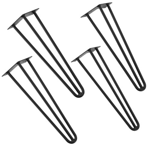 [en.casa] Pieds de table en épingles à cheveux – set de pieds en épingles à cheveux  (4 piéces)